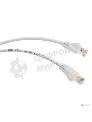 Шнур коммутационный Cabeus, Cat.5e, неэкр., U/UTP, RJ45/RJ45, LSZH, AWG24, 3м, белый