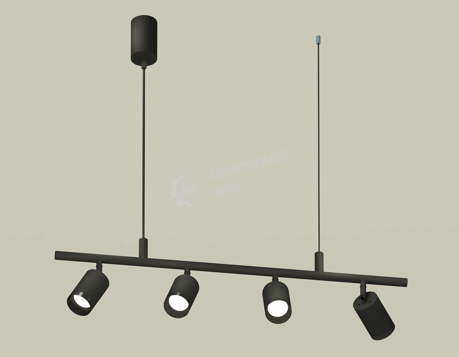 Светильник Ambrella light XB9002100/4 SBK/PBK черный песок/черный полированный MR16 GU5.3 (С9002, С6313, N6131)