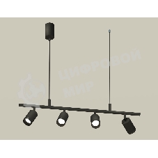 Светильник Ambrella light XB9002100/4 SBK/PBK черный песок/черный полированный MR16 GU5.3 (С9002, С6313, N6131)