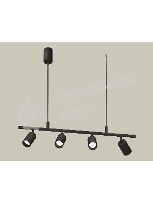 Светильник Ambrella light XB9002100/4 SBK/PBK черный песок/черный полированный MR16 GU5.3 (С9002, С6313, N6131)
