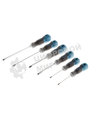 Набор отверток Gross 12164 6 шт, S2, трехкомпонентная рукоятка