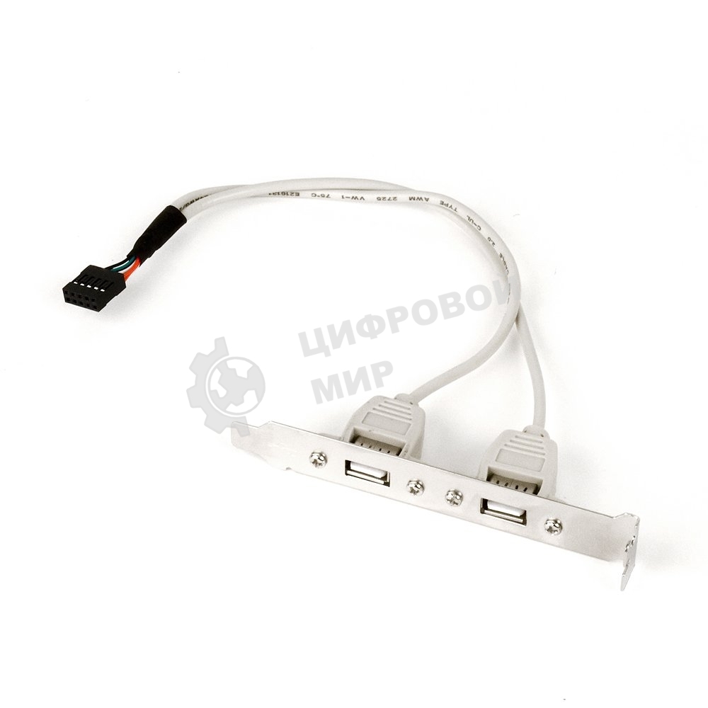 Планка в сист. блок на 2 USB2,0, Gembird 