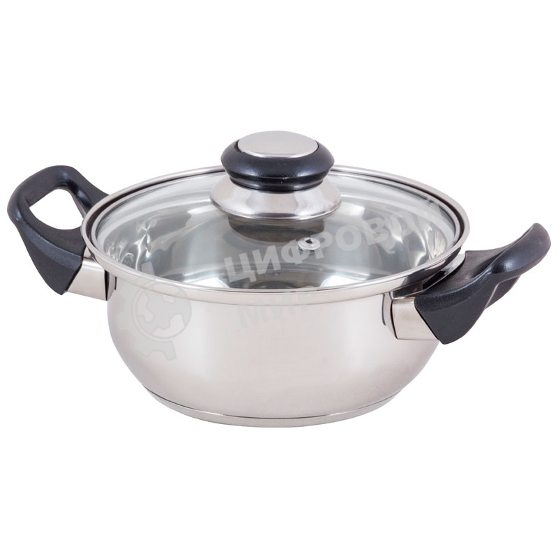 Кастрюля BAK-S-01 из нерж стали с крышкой
