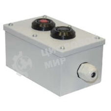 Пост кнопочный ПКУ-15-21.121-54 У2 (1хВК30-10-11110-54 (1з+1р) черный + 1хВК30-10-11110-54 (1з+1р) красн. + PG-19) пост управления Электротехник ET054487