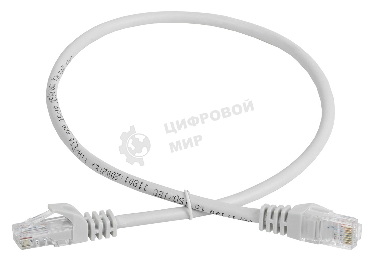 Шнур коммутационный Cat.5e UTP 1м серый GENERICA