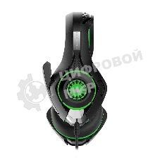 Гарнитура Crown CMGH-102T зеленый, проводная, USB