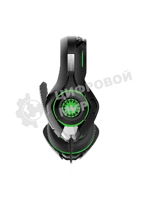 Гарнитура Crown CMGH-102T зеленый, проводная, USB