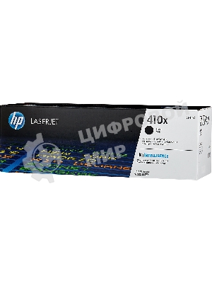 Картридж лазерный Hewlett-Packard HP 410X (CF410X) черный для LJ Pro M452/M477 6500 стр.