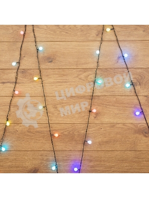 Гирлянда Neon-night Шарики Ø 18 мм, 5 м, темно-зеленый ПВХ, 30 диодов, цвет RGb