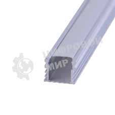 Комплект накладного алюминиевого профиля с рассеивателем Rexant 16х12 мм, 1 м