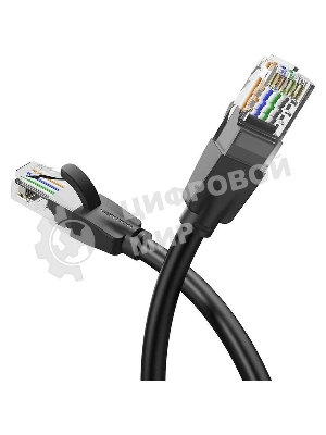 Патч-корд Vention прямой UTP cat.6, RJ45 - 10м. черный