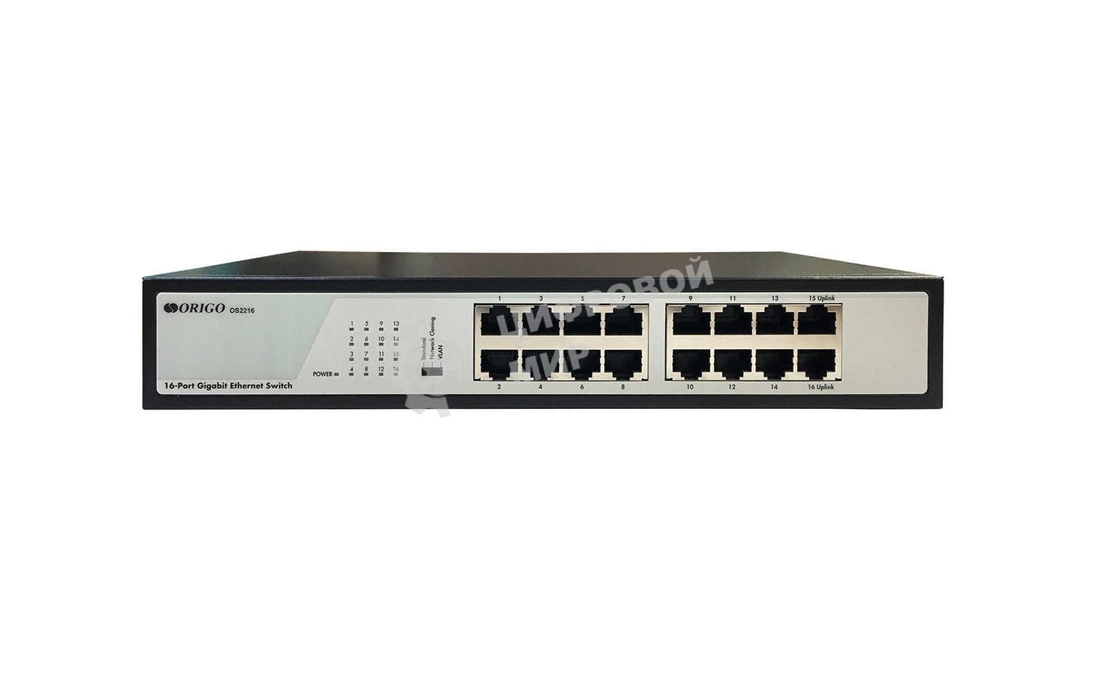 Коммутатор ORIGO Unmanaged Switch, 16x1000Base-T, 19 Rackmount Kit