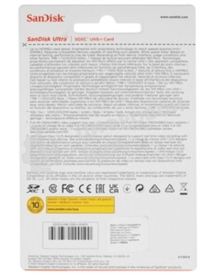 Флеш карта SD 128Gb SanDisk SDXC Class 10 UHS-I Ultra 140Mb/s