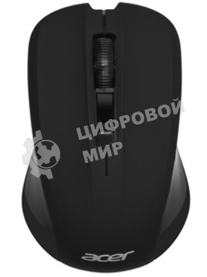 Мышь беспроводная Acer OMR010 черный, 1200 dpi, радиоканал, USB, кнопки - 3