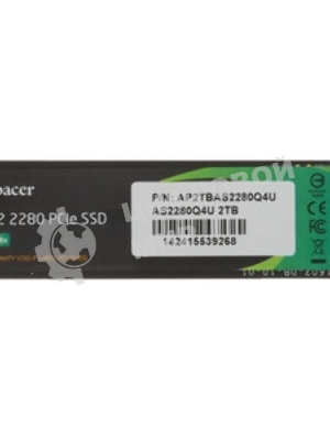 Накопитель SSD Apacer 2Tb, PCIe 4.0 x4, M.2 2280, NVMe 1.4, R/W 7400/7000, с радиатором