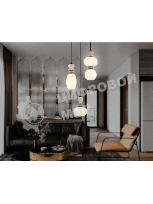 Светильник Ambrella light LH53143/3 BK/WH черный/белый 19W 3000K D330*1630