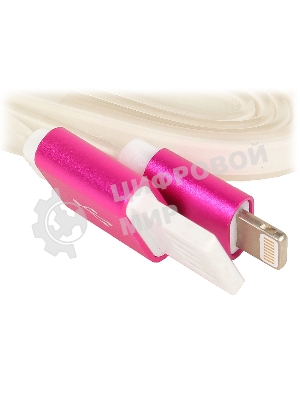 Кабель Gembird USB 2.0 Cablexpert CC-ApUSBr1m, AM/Lightning 8P, 1м, силиконовый шнур, разъемы розовый металлик, пакет