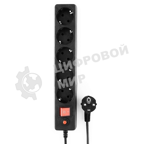 Сетевой фильтр Гарнизон ЕНLB-4 0,5 м 5 розеток черный 