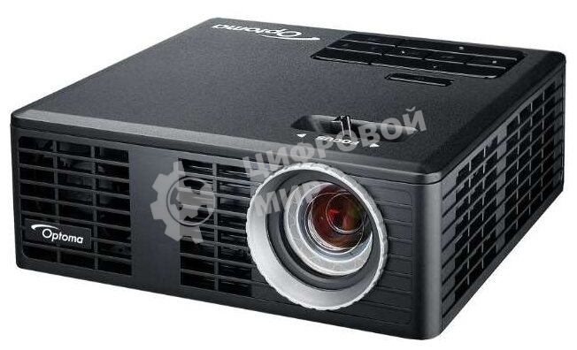 Проектор Optoma ML750e (DLP, LED, WXGA 1280x800, 700Lm, 15000:1, HDMI, USB, MHL, MicroSD, 1x1W speaker, 3D Ready, led 20000hrs, черный, 0.38kg)