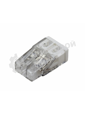 Клемма 2х(0.5-2.5мм) 2-хпроводн. для распред. короб. (без п) WAGO 2273-202