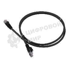 Патч-корд LANMASTER LSZH UTP cat.5e, 5.0 м, черный