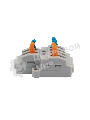 Клемма Rexant СМК 2х2 проходная разветвительная 2 полюса, с монтажной площадкой (1 ввод, 2 вывода на полюс), (5 шт./уп.)