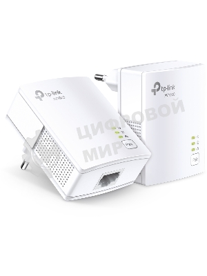 Сетевой адаптер TP-Link AV1000 Gigabit Powerline Starter KitSPEED: 1000 Mbps PowerlineSPEC: Broadcom CPU, HomePlug AV2, 1+1 Gigabit PortFEATURE: Plug and Play, tpPLC Utility, Pair for More SecurityKIT: 2× TL-PA7017