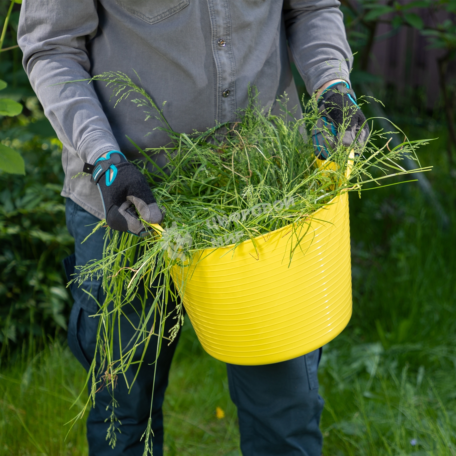 Ведро гибкое Сибртех сверхпрочное 14 л, желтый