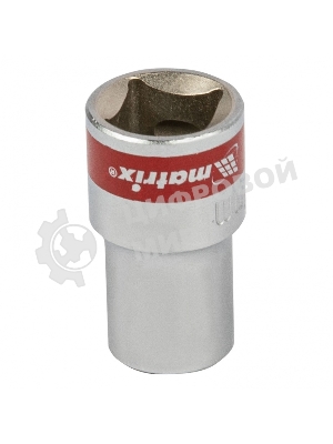 Головка торцевая Matrix, 12 мм, 6-гранная, CrV, под квадрат 1/2