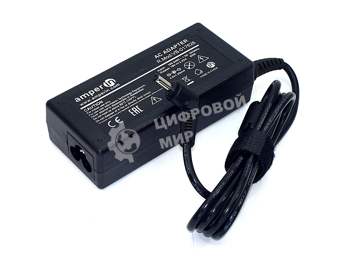 Блок питания (сетевой адаптер) Amperin AI-AZ65 для ноутбуков Asus Zenbook UX32V 19V 3,42 A 4,0x1,35
