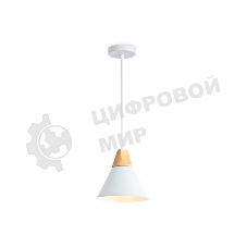 Светильник Ambrella light TR8195 WH/LW белый/светлое дерево E27 max 40W D230*935