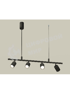 Светильник Ambrella light XB9002130/4 SBK/PSL черный песок/серебро полированное MR16 GU5.3 (С9002, С6313, N6112)