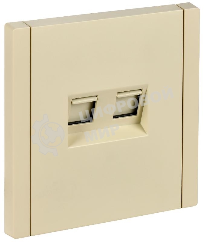 Розетка комп. 2-ая RJ45 кат.5E FP433 IEK FORTE&PIANO Ваниль