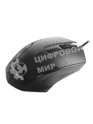 Мышь проводная Crown CMM-100 черный, 1000 dpi, USB, кнопки - 3
