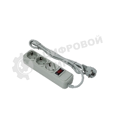 Сетевой фильтр ExeGate EX221177RUS SP-3-1.8G (3 розетки, 1.8 м, евровилка, серый)