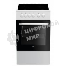 Плита электрическая Beko FFSS57000W белый, конфорок 4 электрических, духовка 60 л, 50 см x 85 см x 60 см