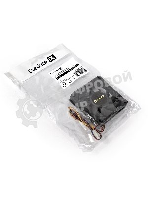 Вентилятор для корпуса ExeGate EX08015B4P-PWM черный, 80 мм, 2500 об/мин, 25 дБ, 4 pin
