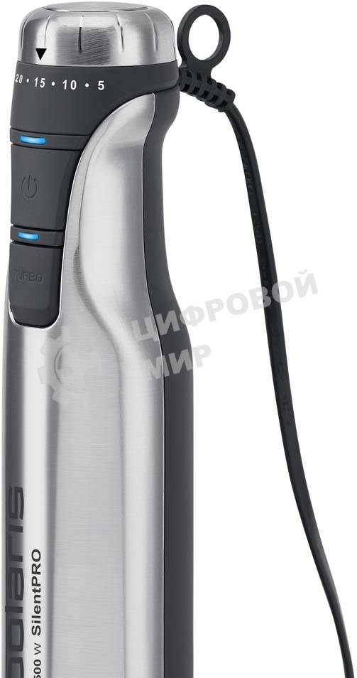 Блендер погружной Polaris PHB1591L Silent 1500 Вт, погружной, серебристый/черный