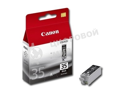 Картридж струйный Canon PGI-35Bk (1509B001) черный (9.30 мл, 200 стр.) для Canon PIXMA iP100, iP110