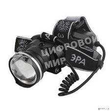 Фонарь ЭРА GA-806 налобный аккумуляторный, рег фокус, 5 Вт CREE, алюминий, литий 2,5А·ч, USB, короб