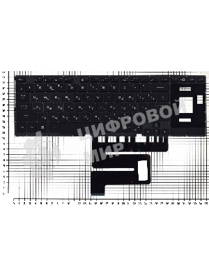 Клавиатура для ноутбука Asus ROG GX501VS GX501VSK черная c подсветкой маленький энтер