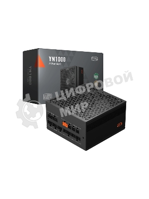 Блок питания PCCooler P5-YN1000-G1F, 1000Вт, 80 PLUS Gold, 135мм, модульный, черный