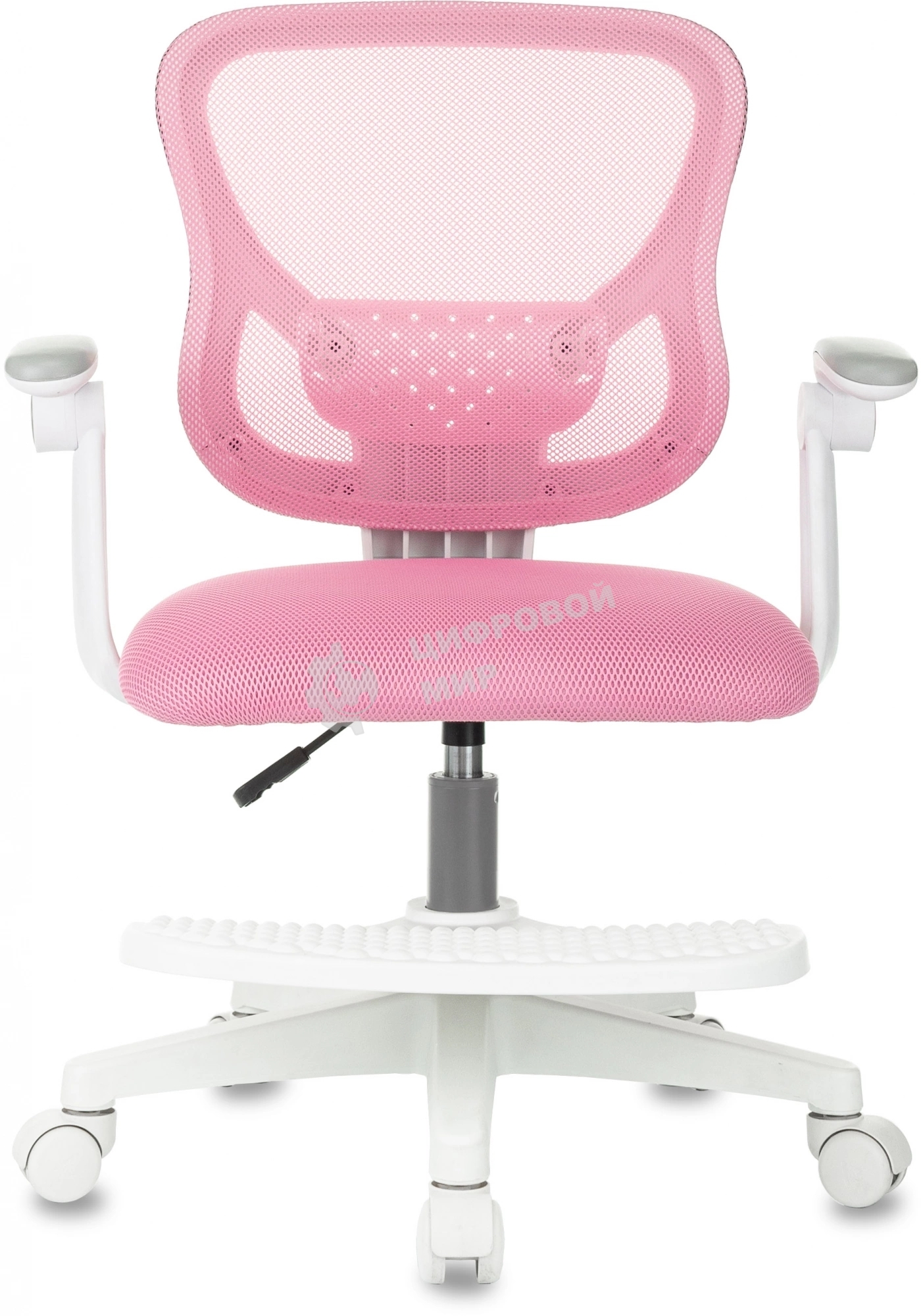 Кресло детское Бюрократ BuroKIDS 3 розовый Velvet 36, крестов. пластик