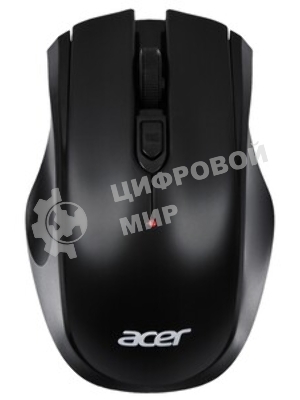 Мышь беспроводная Acer OMR030 черный, 1600 dpi, радиоканал, USB, кнопки - 4