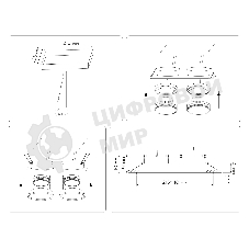 Светильник Ambrella light TN51827/2 BK черный GX53/2 max 15W 215*110*39