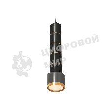 Светильник Ambrella Light XP8115010 DCH/PYG черный хром/золото желтое полированный GX53