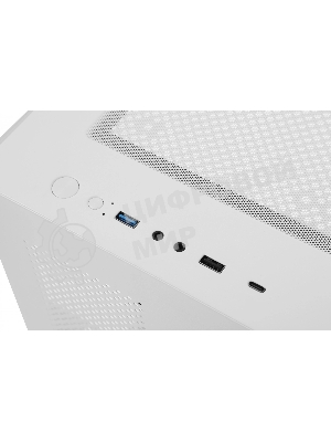 Компьютерный корпус Bloody BD-CC103 белый без БП mATX 7x120мм 1xUSB 2.0 1xUSB 3.0 audio bott PSU
