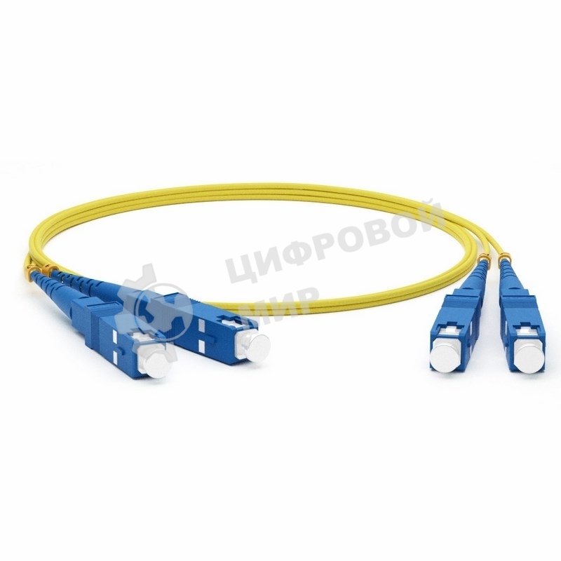 Патч-корд оптический соединительный (SM), 9/125 (OS2), SC/UPC-SC/UPC, (Duplex), LSZH, 2м
