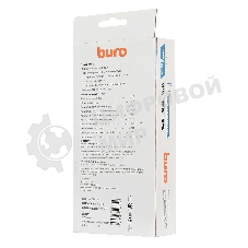 Сетевой фильтр Buro 800SH-3-W 3 м, 8 розеток, белый, коробка