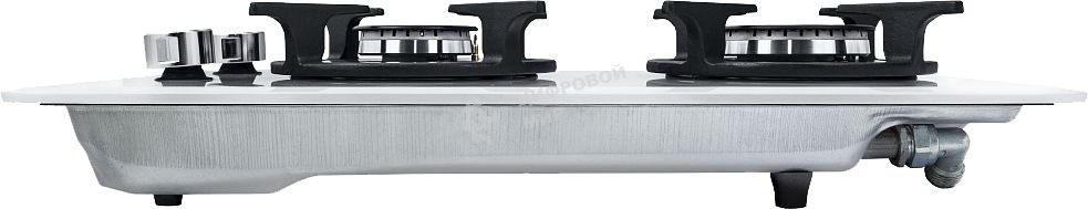 Газовая варочная панель Maunfeld EGHG.32.1CW/G, 2 конфорки, закаленное стекло, белый